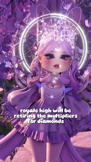 huge royale high news! diamond multipliers are being removed! this is still very fresh news and we will get more explanation on this soon. until then, remain patient 💕✨ #royalehigh #roblox #rh #fyp #royalehighnews