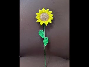 Crochet sunflower tutorial