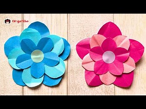 EASY Paper Flowers | How to make very easy paper flowers | Sticky Note Origami | DIY Paper Flower