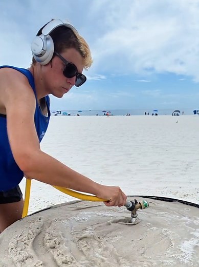 Sand Castle Building ASMR Video for Relaxation