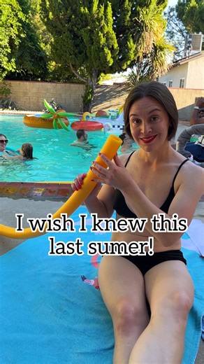 ✨ Easy floating lights for the pool! #poolparty #summernights #tealights #summer #pool | Jeff & Lauren