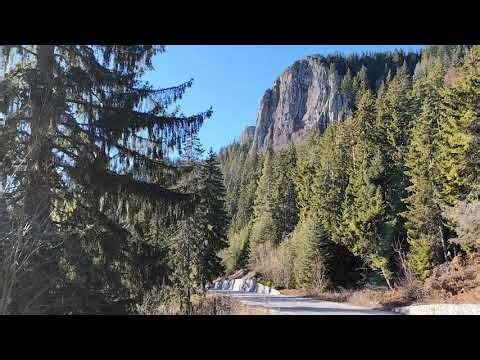 Mountain Rock Ridge Formation Nature forest steep landscape in Rhodope Mountains in Bulgaria