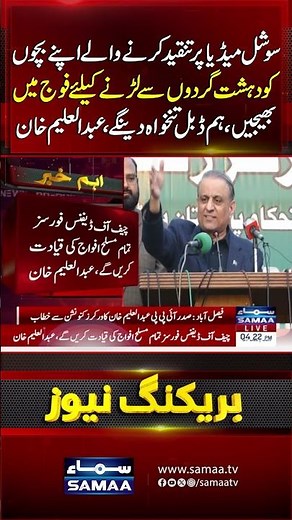 Those Criticizing Army on Social Media Should Send Their Children to Fight Extremists: Aleem Khan