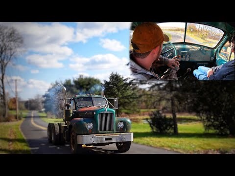 1957 Mack B61 Runs & Drives For The First Time In 10 years!