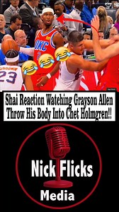 Shai Gilgeous-Alexander Reaction Watching Grayson Allen Throw His Body Into Chet Holmgren! ___________________ Grayson Allen has been ejected from Wednesday's game against the Thunder after being assessed a Flagrant 2 foul. Allen threw his body into Chet Holmgren while attempting to fight through a screen, and the foul was upgraded to a Flagrant 2 after a review. #sports #nba #basketball #phoenixsuns #suns #graysonallen #ejected #oklohomathunder #thunder #chetholmgren #shaigilgeousalexander #fan
