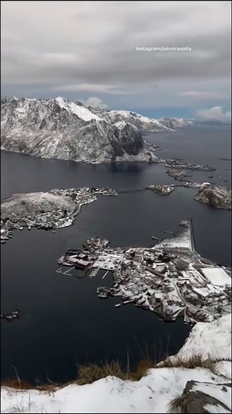 'Grease' star John Travolta takes his son Benjamin to Norway for some father and son bonding