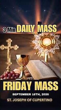 QUICK Friday Evening Mass Today With Mass Readings | Daily Catholic Mass | September 18