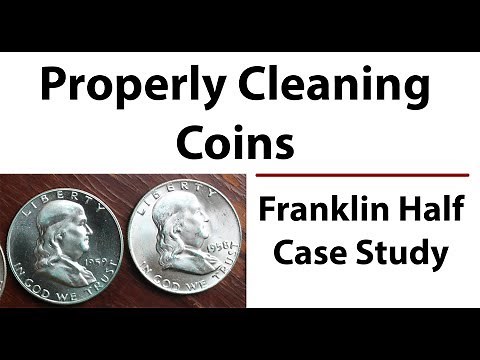 Restoring Properly Cleaning PVC Off Franklin Half Dollar Including Proofs