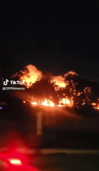 Huge Fire Erupts at George Rogers Park in Modesto