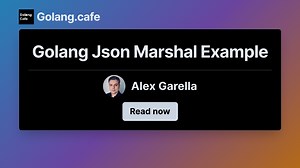 Golang Json Marshal Example | Golang.cafe