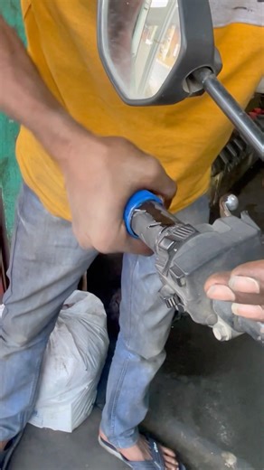 Bike handle grip cover changing | #bikemodification #shorts #youtubeshorts