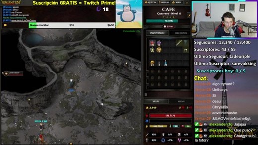 Argentum Online [DÍA 18] ⚔️ No funciona mi Monitor 😭 Full lvl y pvp ☕ Apoyen con la view 💜 !AO20 !Voz !Redes