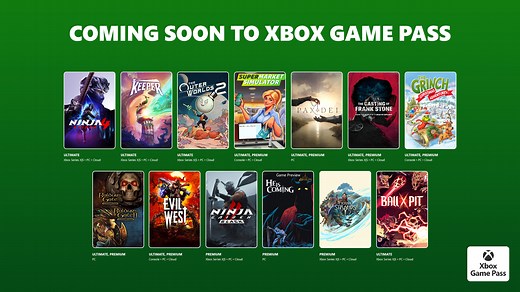 Coming to Xbox Game Pass: Ninja Gaiden 4, Keeper, Ball x Pit, Supermarket Simulator, and More - Xbox Wire