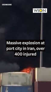 38K views · 198 reactions | An explosion was reported at Shahid Rajaee port in the Iranian port city of Bandar Abbas, more than 1,000km (620 miles) south of capital Tehran, on Saturday. #iran #explosion #fire #abbas #tehran | WION | Facebook