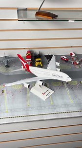 Skymarks Qantas Airbus A380 1/200 Scale Model – New Livery with Landing Gear & Display Stand – 14.38” Length, 14.75” Wingspan – Officially Licensed Collectible Airplane – White