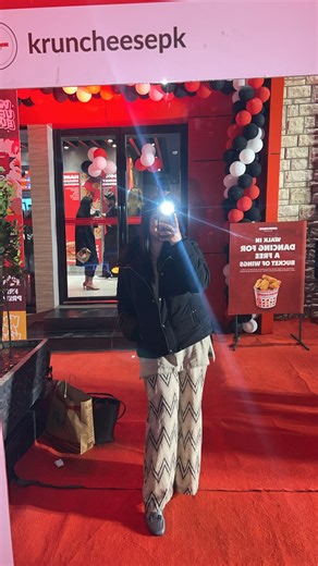 Hibba Qureshi on Instagram: "Launch event of @kruncheesepk ❤️ Now open at Jinnah park rwp 📍"