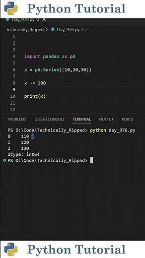 Super Fast Calculations with Pandas Series | Python Tutorial