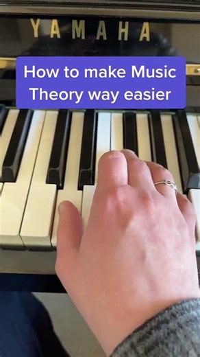 How to make music theory way easier #musictheory #musictheorylessons #musictheorytiktok