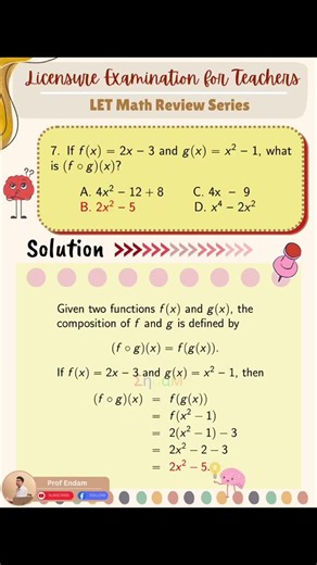 Licensure Examination for Teachers (LET) - Math Review Series #5