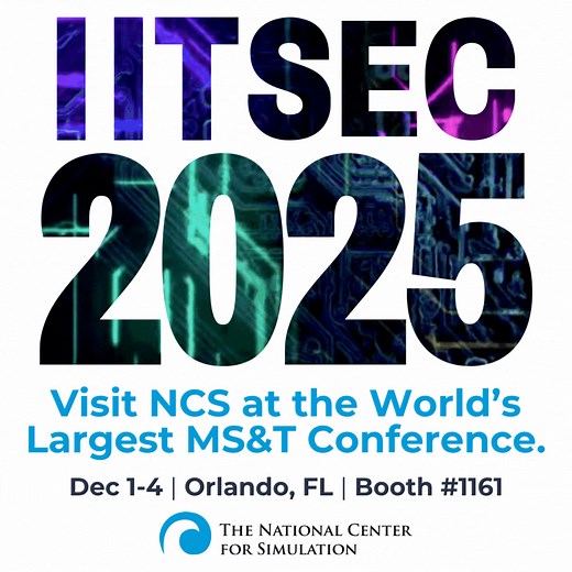 NCS will be exhibiting at Booth #1161 at I/ITSEC 2025, the world’s largest and most influential event dedicated to modeling, simulation, and training, December 1-4. Stop by the NCS Booth to see learn about our mission and speak with our team! #IITSEC #IITSEC2025 #NCS #NationalCenterforSimulation #SimulationInnovation #SimulatedTraining #SimulationandTraining #MST #ModelingSimulationandTraining | National Center for Simulation | Facebook