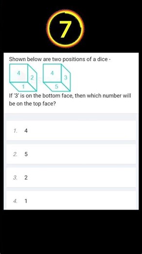 Dice Figure #ssc #ssccgl #railway #bank #sscgd #govtjobs #exam