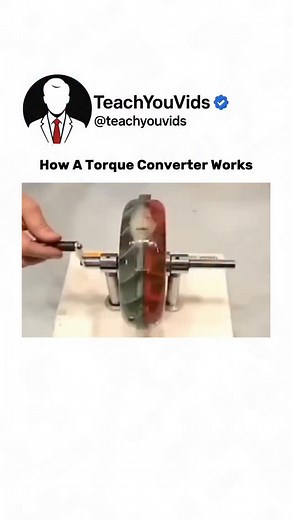 Ever wondered how your car moves smoothly without stalling every time you stop? 🚗💨 That’s the magic of the torque converter — a fluid coupling that transfers power from the engine to the transmission, multiplying torque when you need extra push and keeping everything running seamlessly. ⚙️✨ This video is for educational purposes only. DM for credit/removal. #EngineeringExplained #TorqueConverter #CarMechanics #AutoEngineering #PhysicsOfCars #EducationalVideo | Teachyouvids