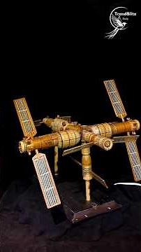 Bamboo Weaving Shenzhou-13 Model: Traditional Craft Meets Space Inspiration | Handmade Art