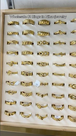 🔥 Nihaojewelry $1 rings wholesale collection is here!