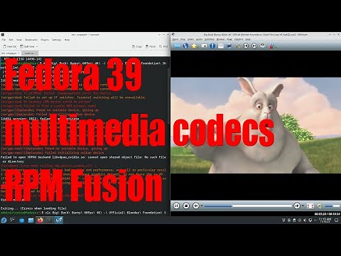 Fedora 39 how to install video codecs using RPM Fusion tutorial - November 2023 - 5019d21c