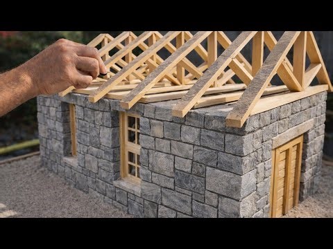 “I Built a Mini Stone Cottage From Scratch (DIY Tiny House)”