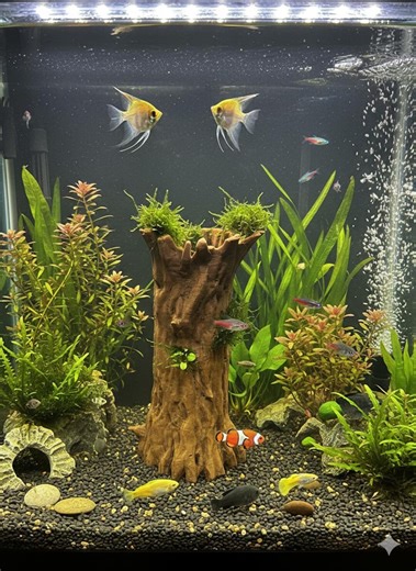 Aquarium Wood Decor | “hollow Stump Hide” | 3D Printed Hollow Log Also for Terrarium Kit - Etsy