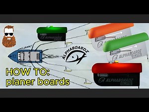 HOW TO: Dragging Bait with my ‪@AlphaBoardz‬ Planer Boards Fishing Wide to Cover More Water Spread