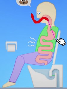 Eating Simulator Physics Food: ขี้ออกทางตูด