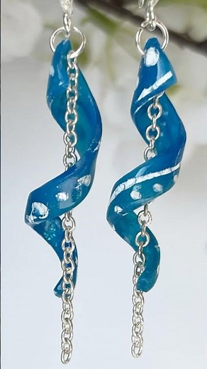 Translucent Polymer Clay Mokume Gane - Translucent Spiral Earrings Tutorial