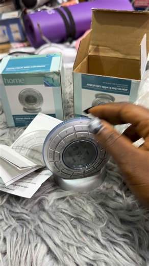 Household thrift | ❌❌sold Home” brand alarm clock with an integrated calculator and world time function. Unique Design: Circular shape with a built-in stand... | Instagram