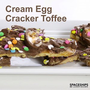 844K views · 2.4K reactions | Easter Crack -- Sooooo yummy! Make traditional cracker candy but add in Easter Creme Eggs!!!! | Spaceships and Laser Beams | Facebook