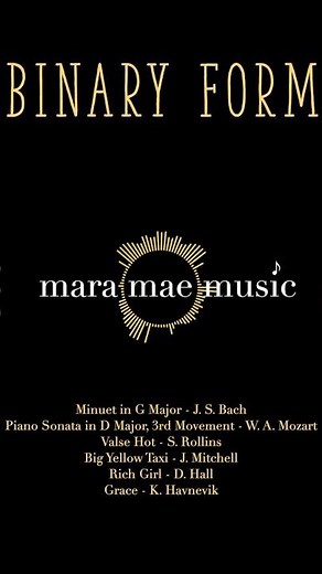 Binary Form #musictheory #jazz #music #musicteacher