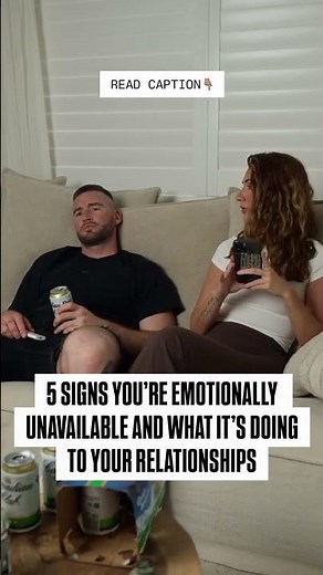 Here are the 5 signs 👇The tricky thing about emotional unavailability is that it doesn’t always
