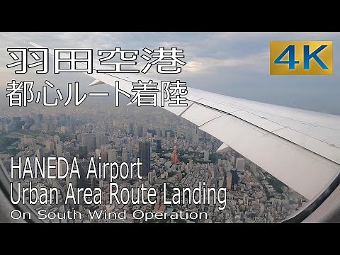 【羽田都心ルート】大都会上空を滑空する絶景の機窓！ / C滑走路への着陸12分ノーカット / JAL124便(伊丹-羽田) / 4K60p
