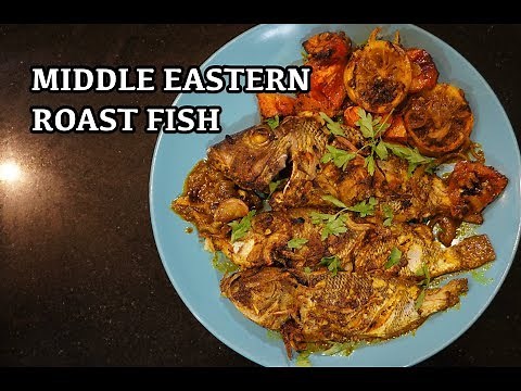 Arabic Roast Fish - Whole Baked Fish - Middle Eastern Fish - Fish Recipes
