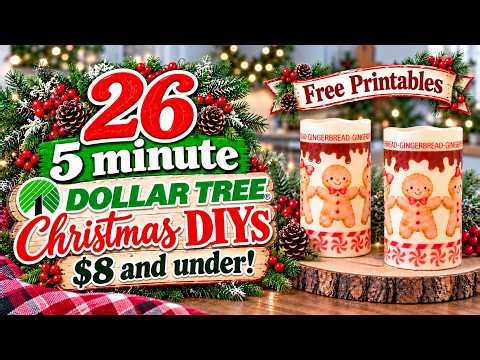 5 Minute Dollar Tree Christmas DIYS That Look Expensive!