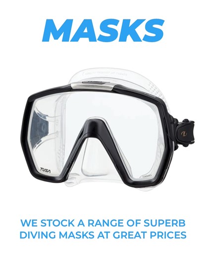 Looking for the perfect dive mask? We’ve got a range of top quality masks at great prices, available to buy online and in-store. If you’re unsure which mask will be best suited, pop into the shop and try some on, it’s important to get the right size so you can dive safely and comfortably. We’re always happy to help with fitting and make sure you find a mask you’ll love! #DIVINGMASK #scubamask #snorkelmask #divingshop #divinggear #DivingEquipment #ShopScuba #OpenWaterDiver #openwaterdiving #susse