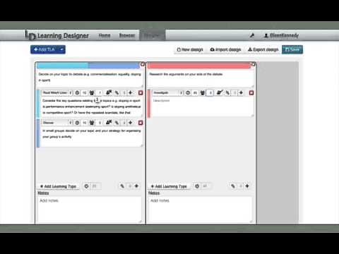 Creating a Lesson Plan with the Learning Designer
