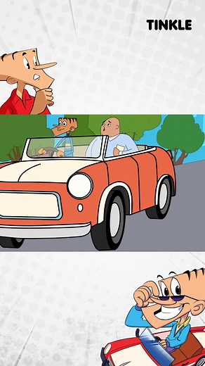 Take a 'brake' with Suppandi's traffic tales and hop on the joyride.😁 #suppandi #funny #funnyvideo #jokes #tinkle #comicbooks #comics | Tinkle Comics Studio