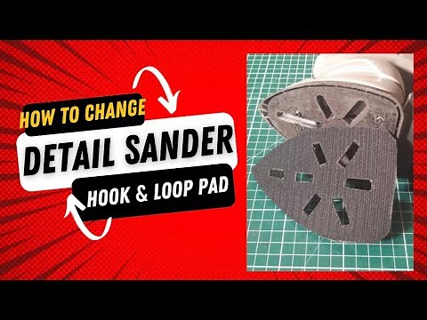How to replace the Hook & Loop pad on a detail sander or palm sander or mouse sander Velcro