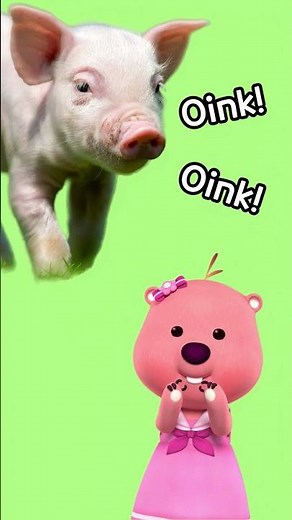 Loopy Invites You to Learn Cute Animal Sounds 🐵🐮 #AnimalSounds #KidsLearn #CuteAnimals #shorts