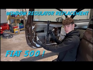 How to change window regulator Fiat 500 / Window regulator replacement Fiat 500
