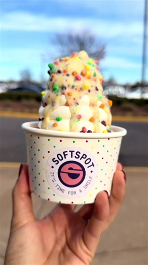 Birthday Cake Shell Coating for Soft Serve Ice Cream