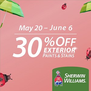 5.1K views · 76 reactions | Spring into exterior painting season with savings on your favorite colors. Save in-store or online through June 6. Get the details: https://bit.ly/3lnGOwg | Sherwin-Williams | Facebook