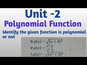 Grade-10 Unit -2 Polynomial Function #maths #polynomialclass10
